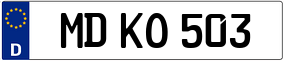 Truck License Plate